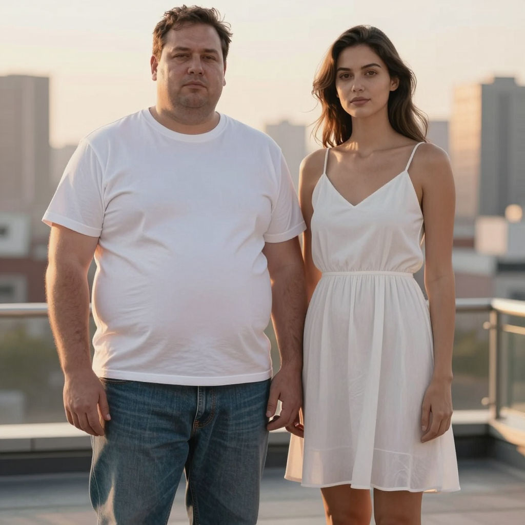 мужчина с лишним весом