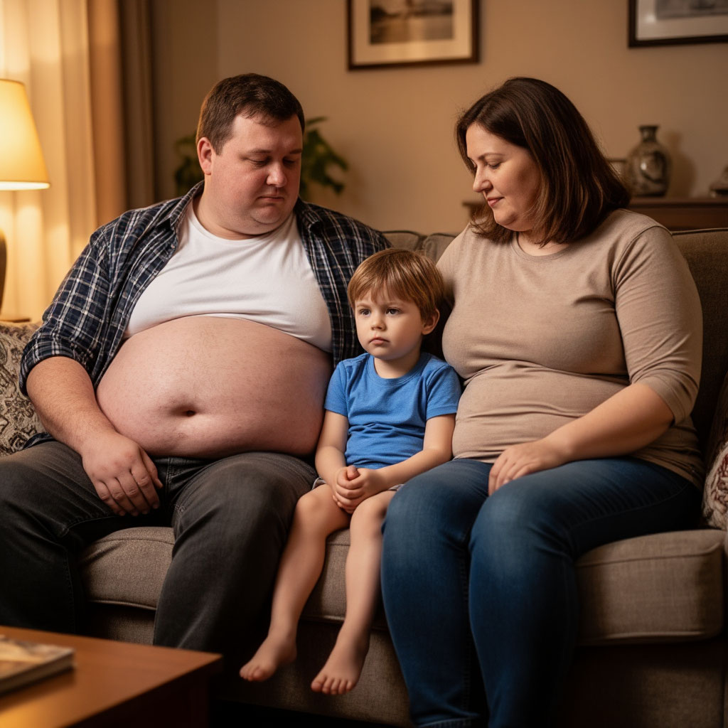 семья с лишним весом