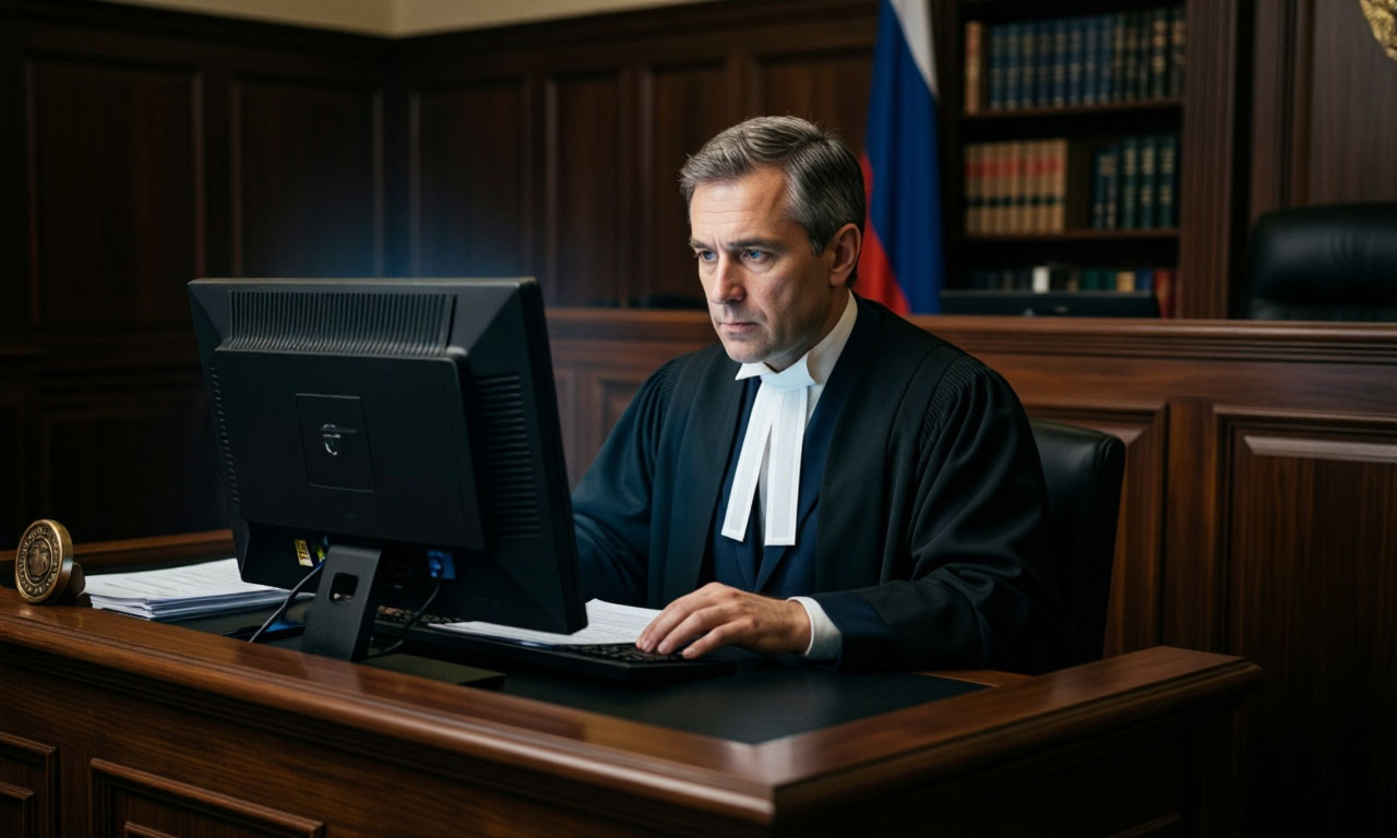 судья смотрит доказательства